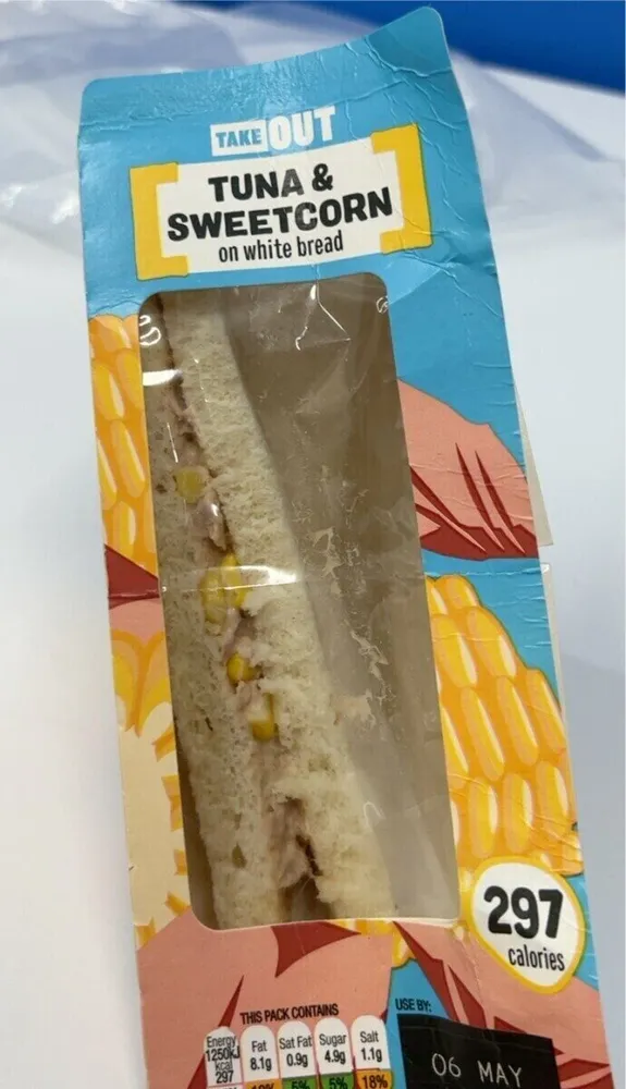 Tuna & Sweetcorn on white bread