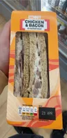 chicken and bacon on malted bread