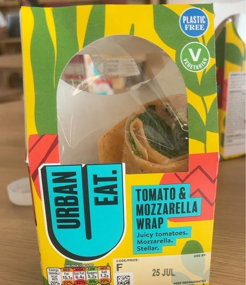 tomato & mozzarella wrap