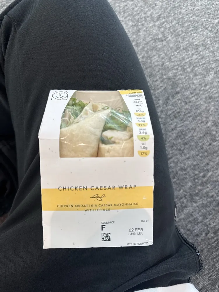 Chicken casar wrap