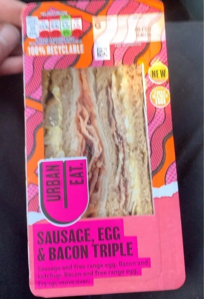 Sausage, Egg and Bacon Triple