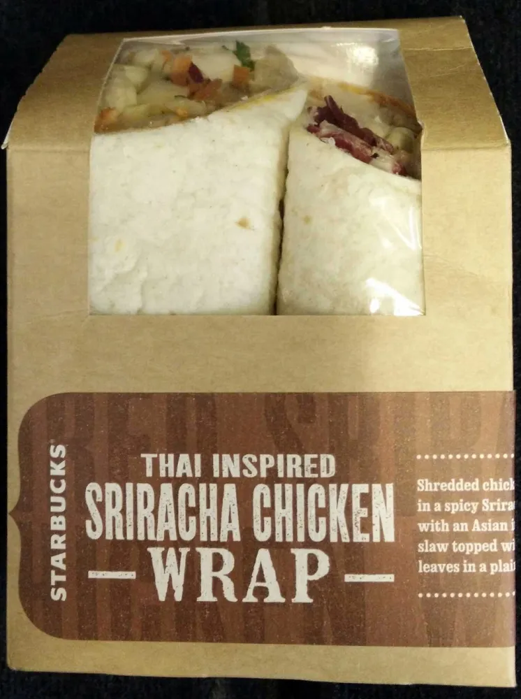 Thai Inspired Sriracha Chicken Wrap