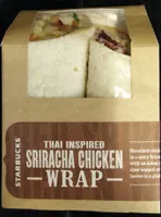 Thai Inspired Sriracha Chicken Wrap
