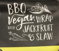 BBQ vegan wrap with jackfruit