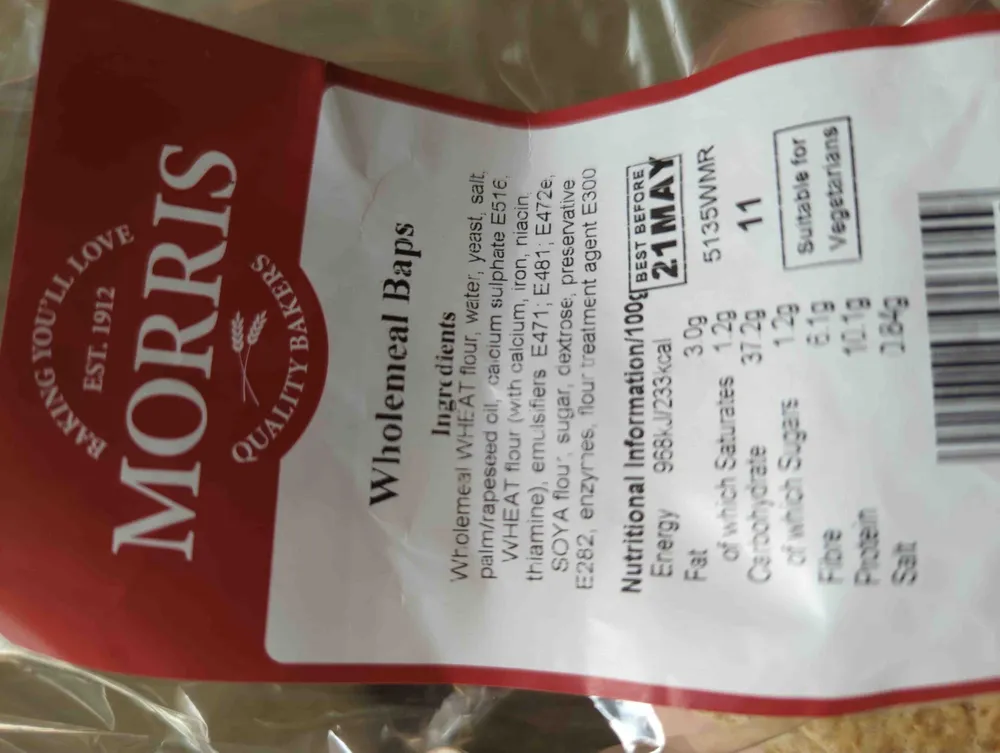 Wholemeal Baps