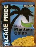 Salted plantain chips