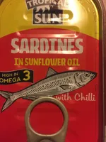 Sardines in sunflower oil with chilli
