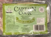 Dry salted Cod fillets