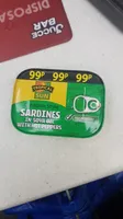 Sarodines in soya oil with hot pepper