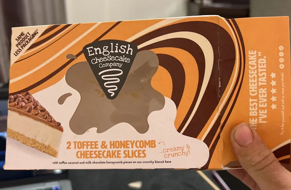 Toffee & Honeycomb Cheesecake Slice