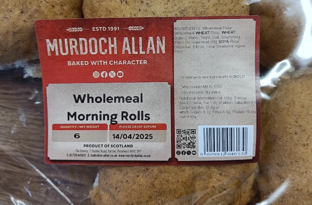 Wholemeal Morning Rolls