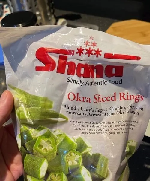 okra sliced rings