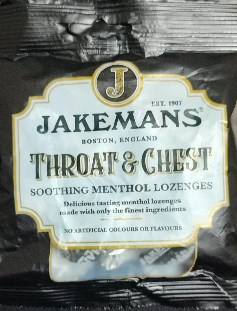 Throat and Chest Soothing Menthol Lozenges