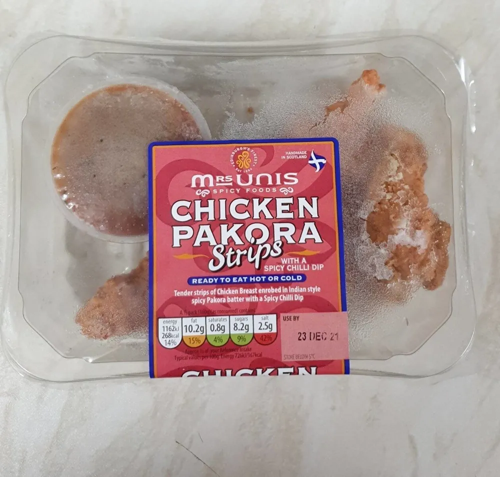Mrs Unis chicken Pakora Strips