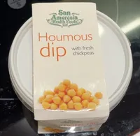 Houmous dip with fresh chickpeas
