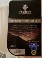 Peppered topside beef