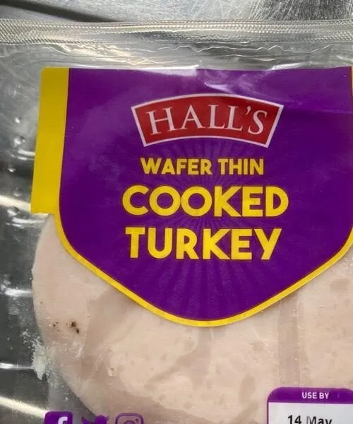 Wafer thin cooked Turkey