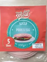Sliced pork & egg