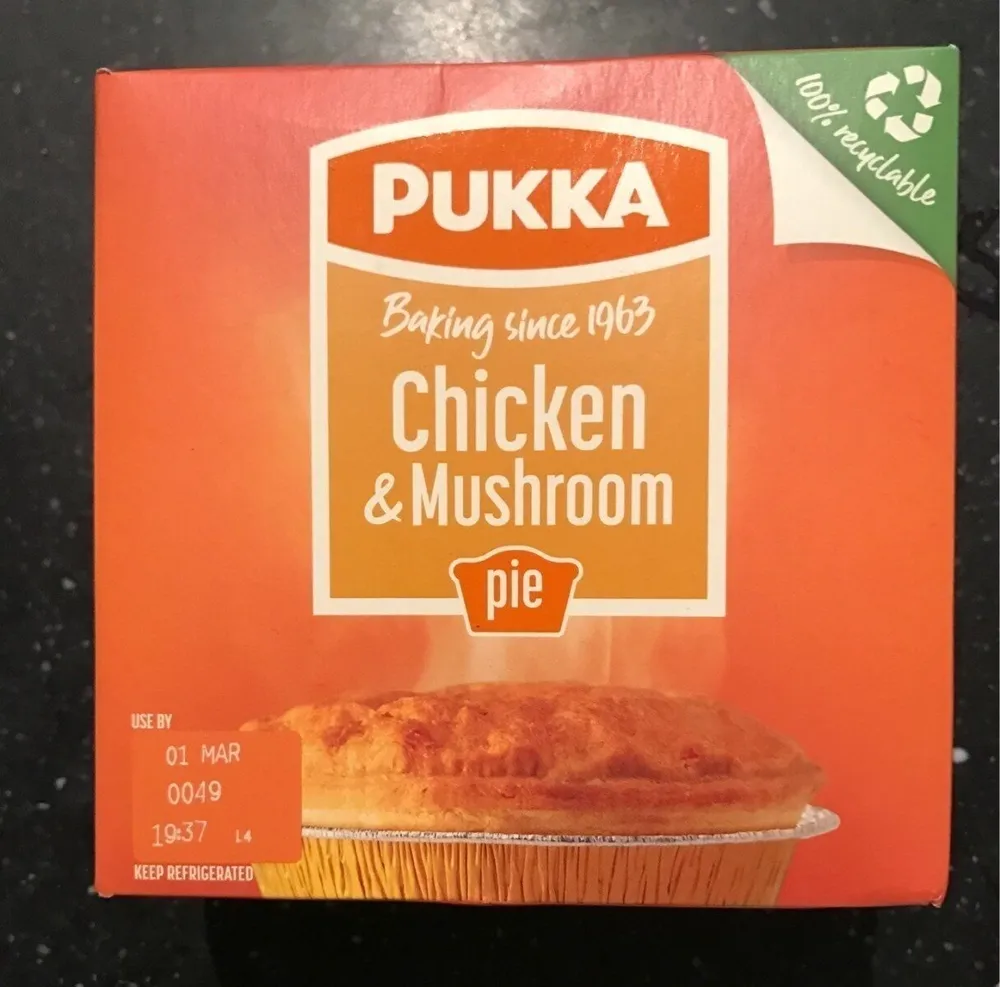 Chicken & Mushroom pie