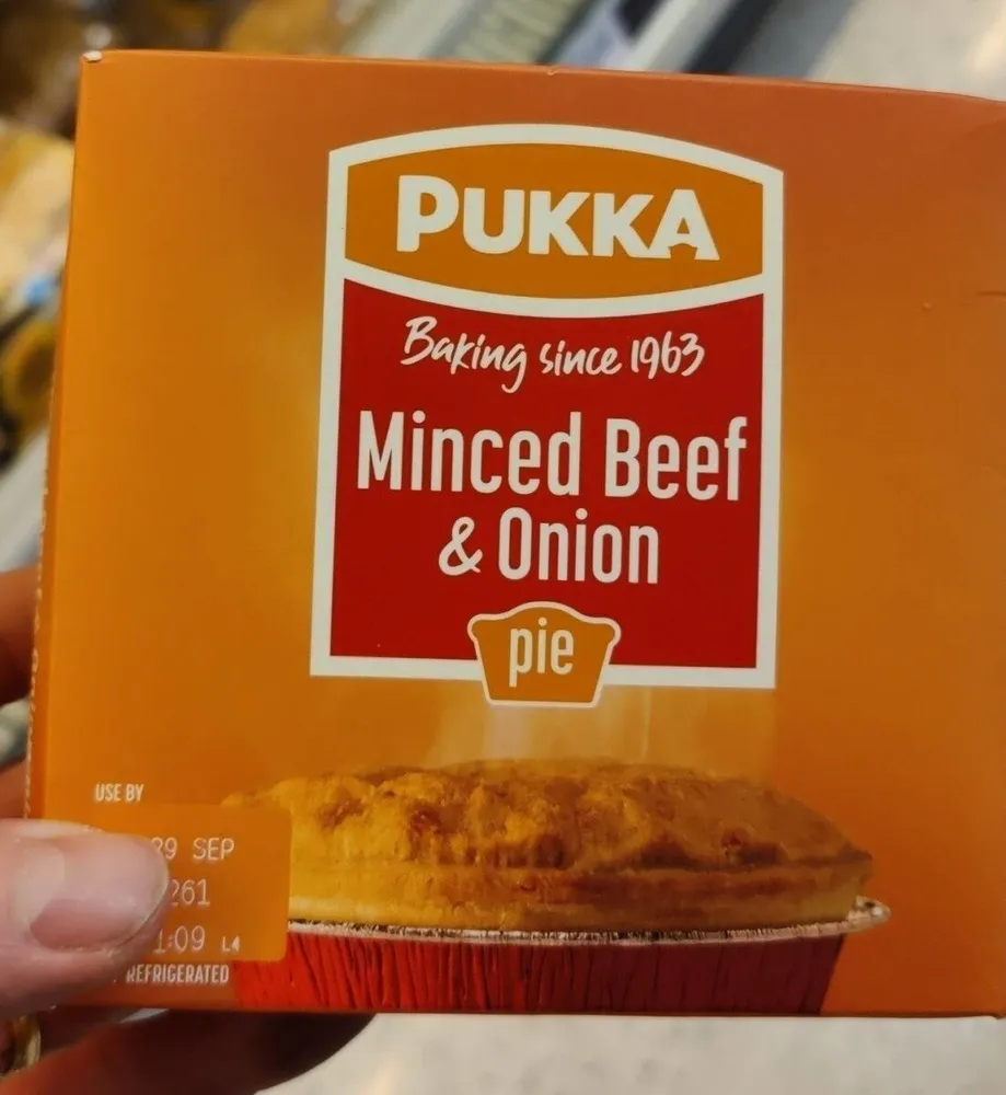 Minced beef and onion pie