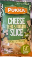 Cheese leek and potato slice