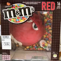Gâteau 16 parts M&M's Chocolate RED