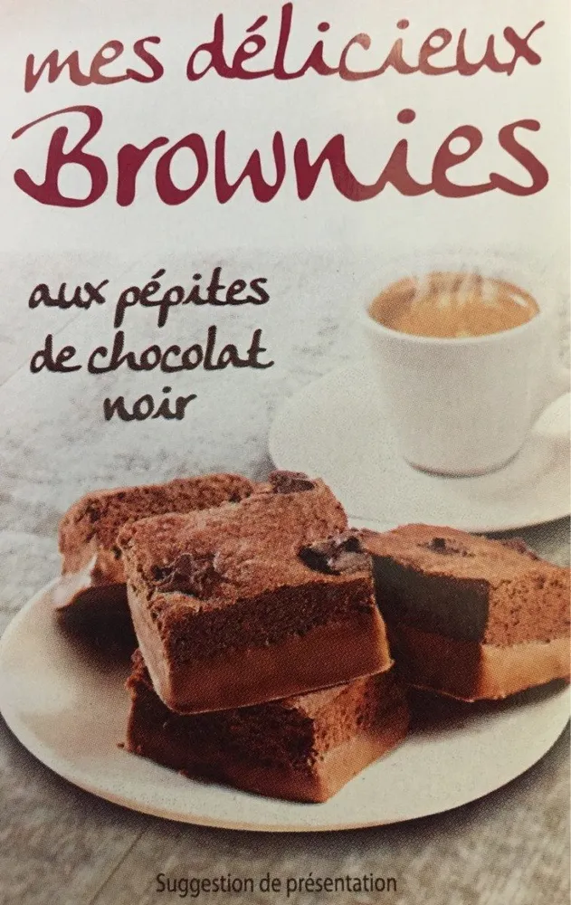 Mes delicieux brownies aux pepites de chocolats
