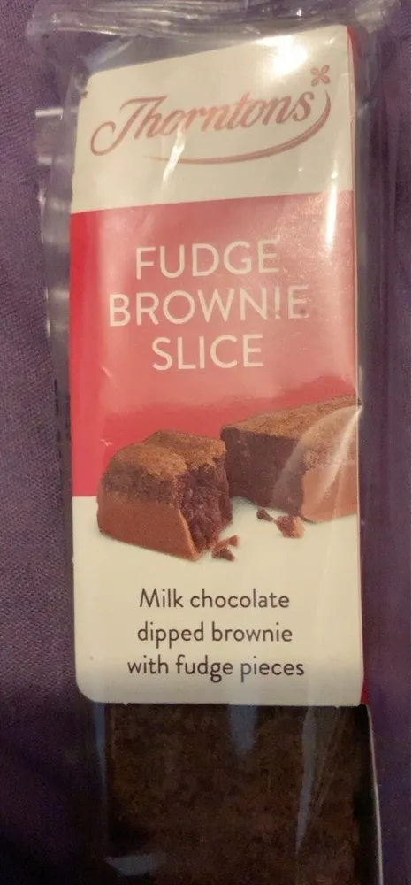 Fudge brownie slice