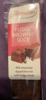 Fudge brownie slice