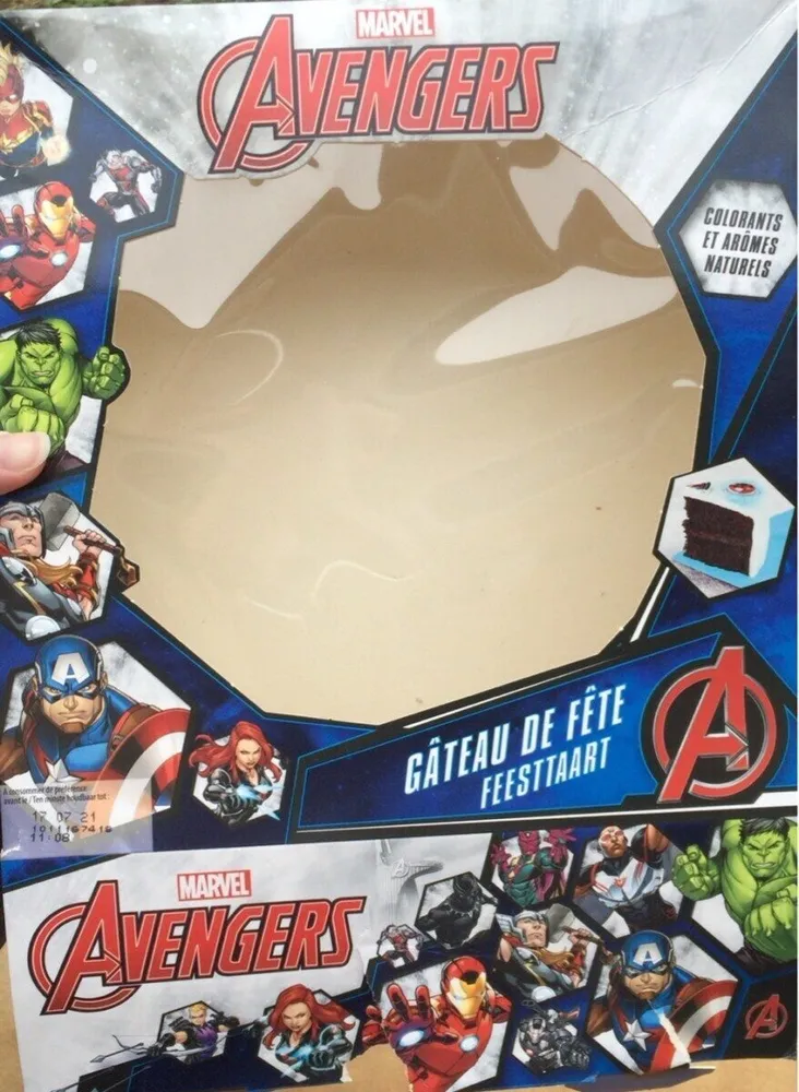 Gateau de fete avengers