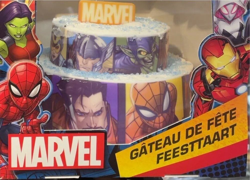 Gateau de fête Marvel