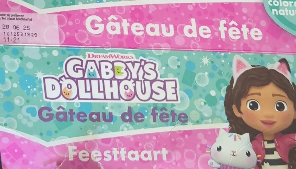 Gâteau Gabby chat