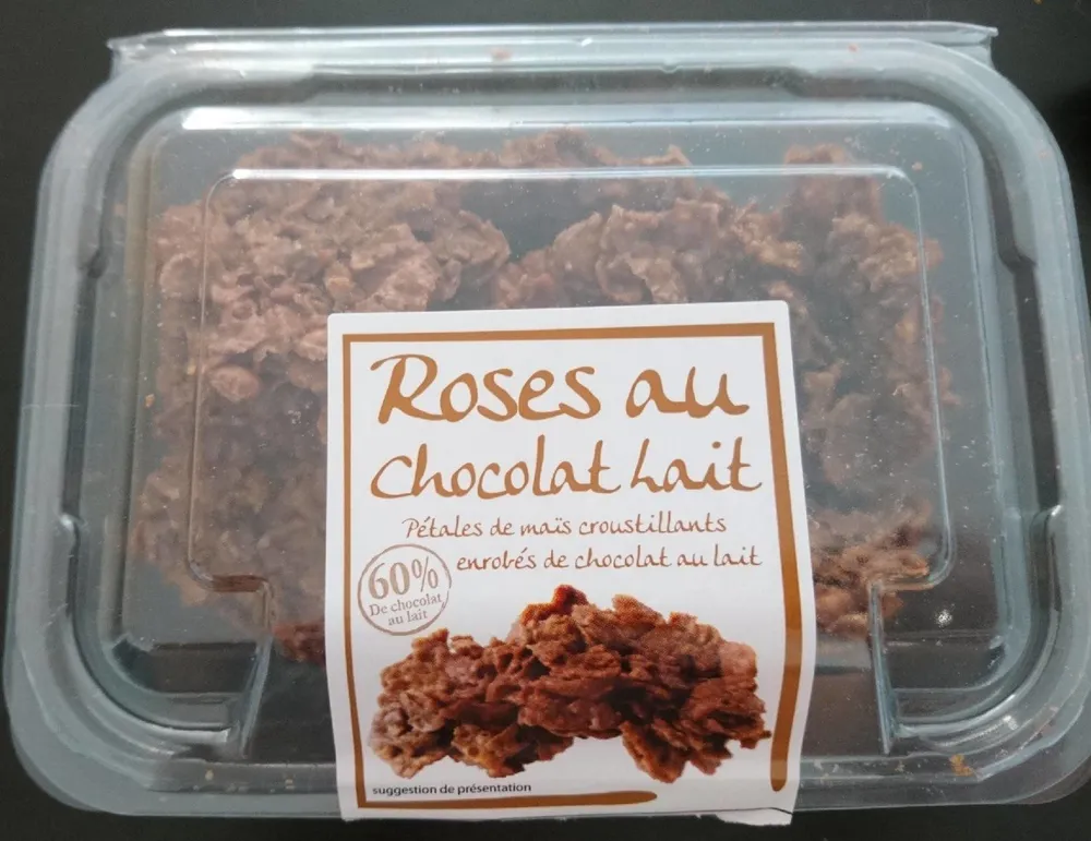Roses au chocolat au lait