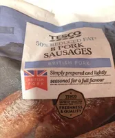 tesco pork sausages