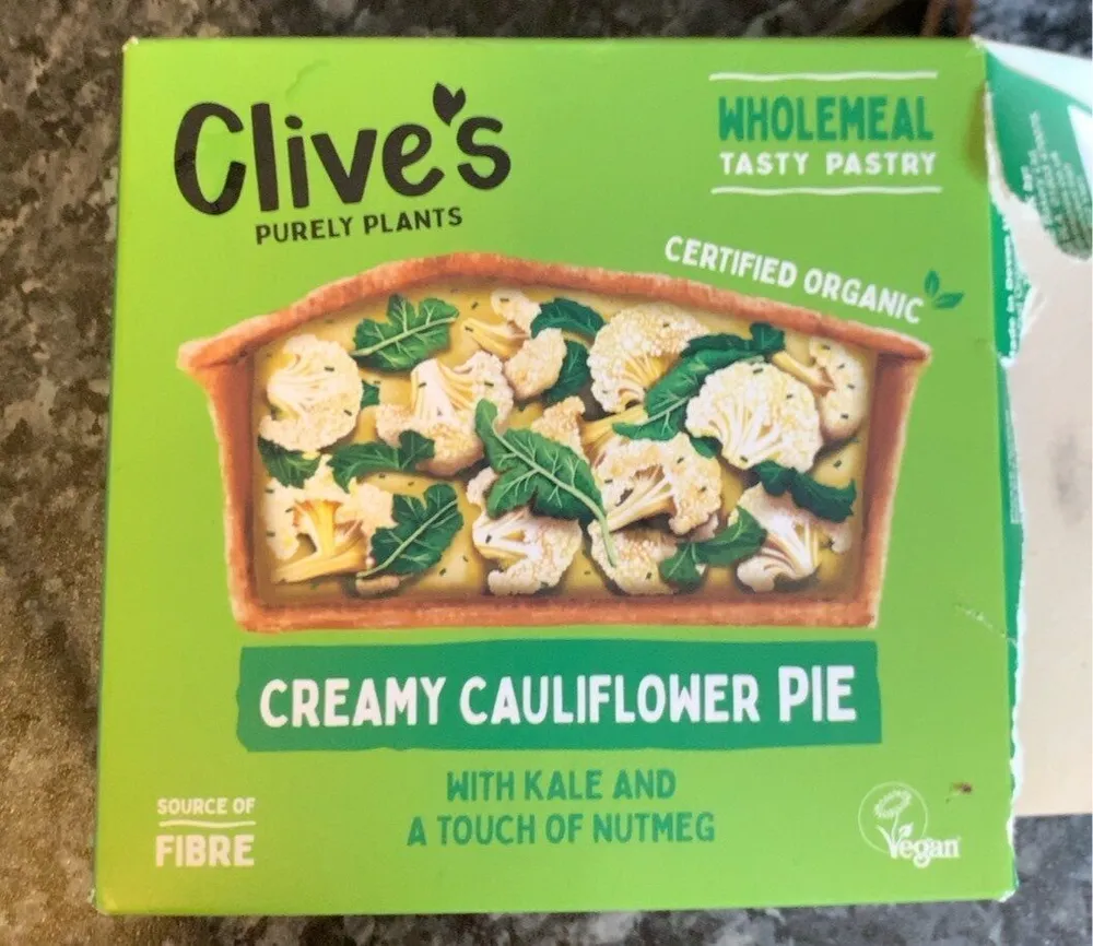Creamy cauliflower pie