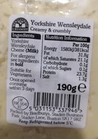 Yorkshire Wensleydale Cheese