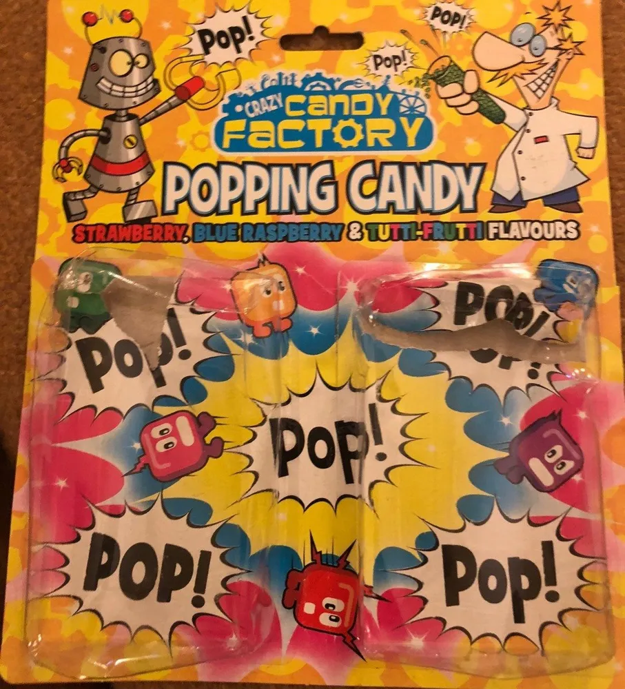 Popping Candy Strawberry, Blue Rasbery & Tutti-Frutti Flavouts