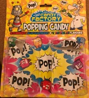 Popping Candy Strawberry, Blue Rasbery & Tutti-Frutti Flavouts