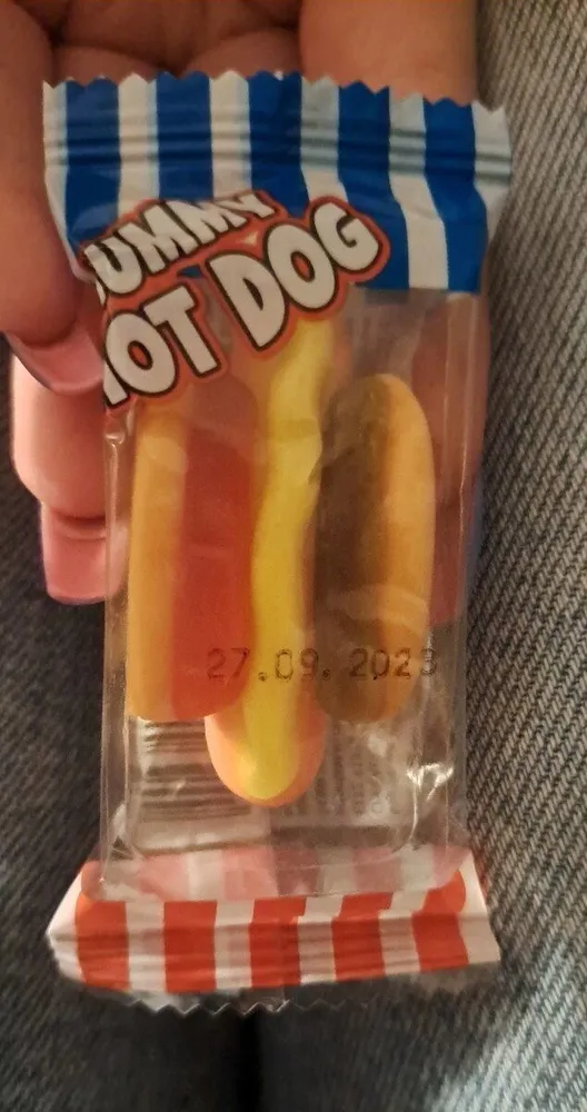 Gummy hot dog