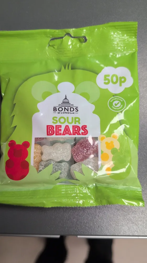 Fizzy bears from courner shop