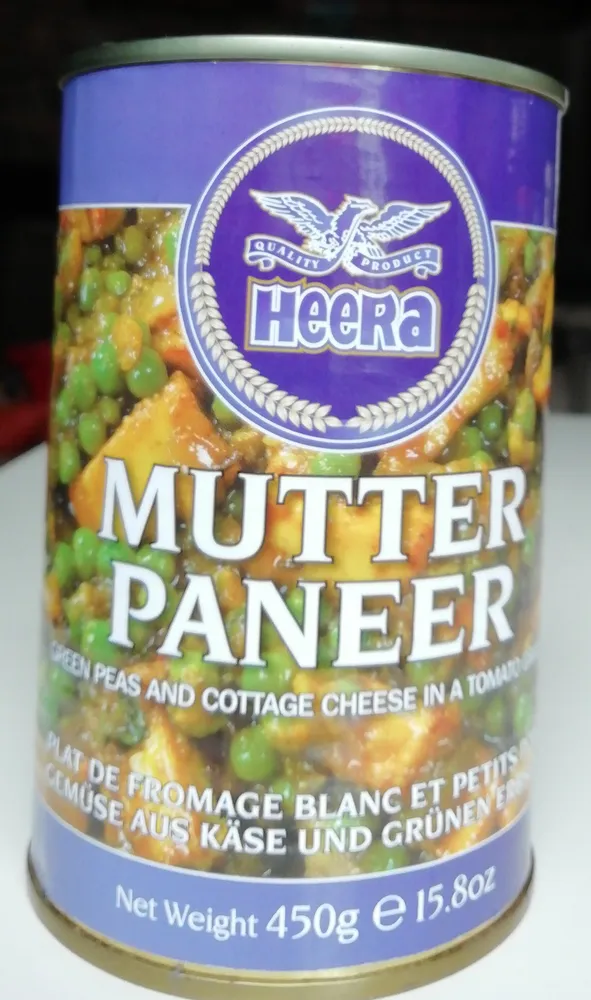 Green peas & cottage cheese in a tomato gravy