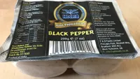 Mini pappadums - Black pepper