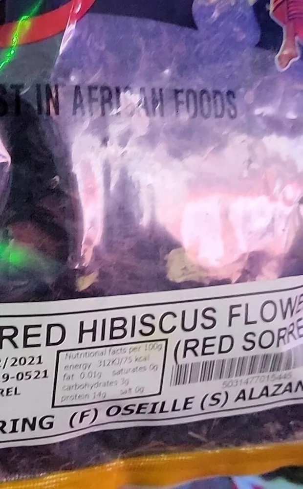 Dried red hibiscus