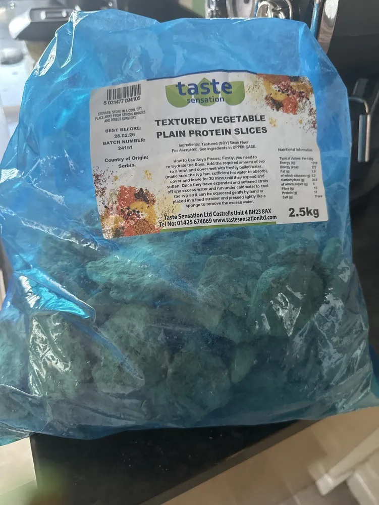 Textured Vegetable Plain Protein Slices
