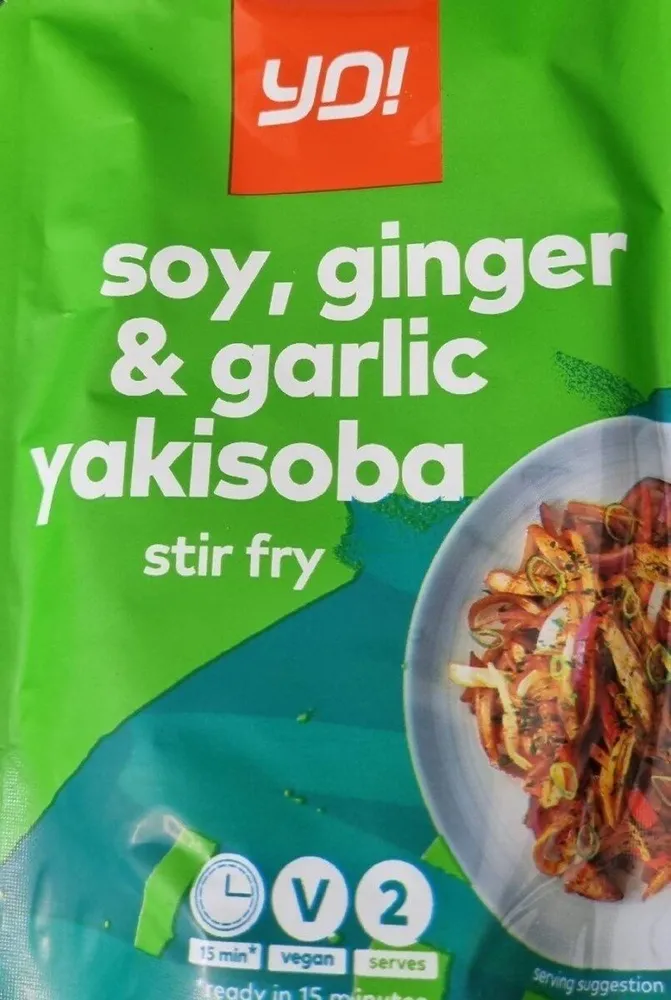 soy, ginger & garlic yakisoba