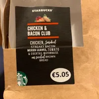 Starbucks chicken and bacon club