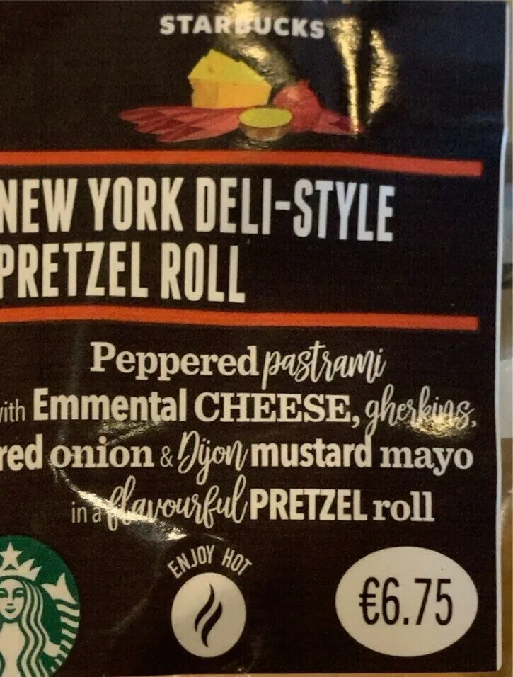 New york deli-style pretzel roll