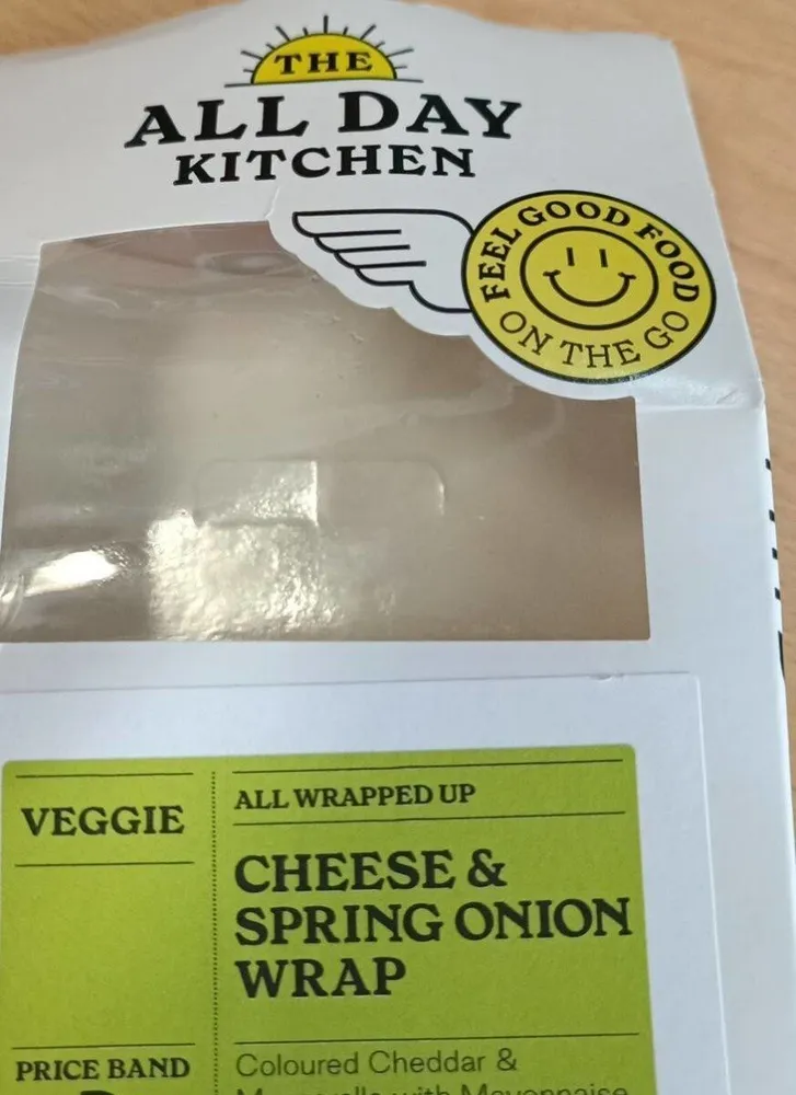 Cheese & spring onion wrap