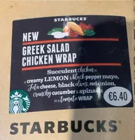 Greek salad chicken wrap
