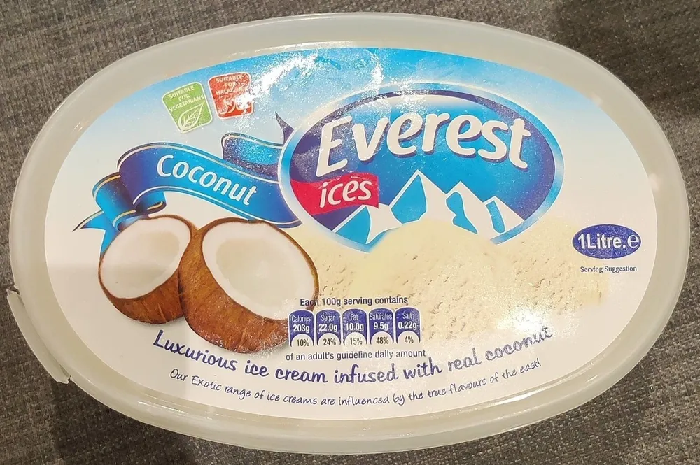 Coconut ice cream